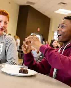 Students at lunch